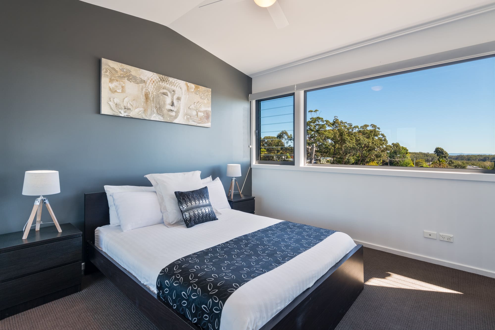 Nautilus Jervis Bay: Bedroom in summercloud apartment Huskisson holiday accommodation 