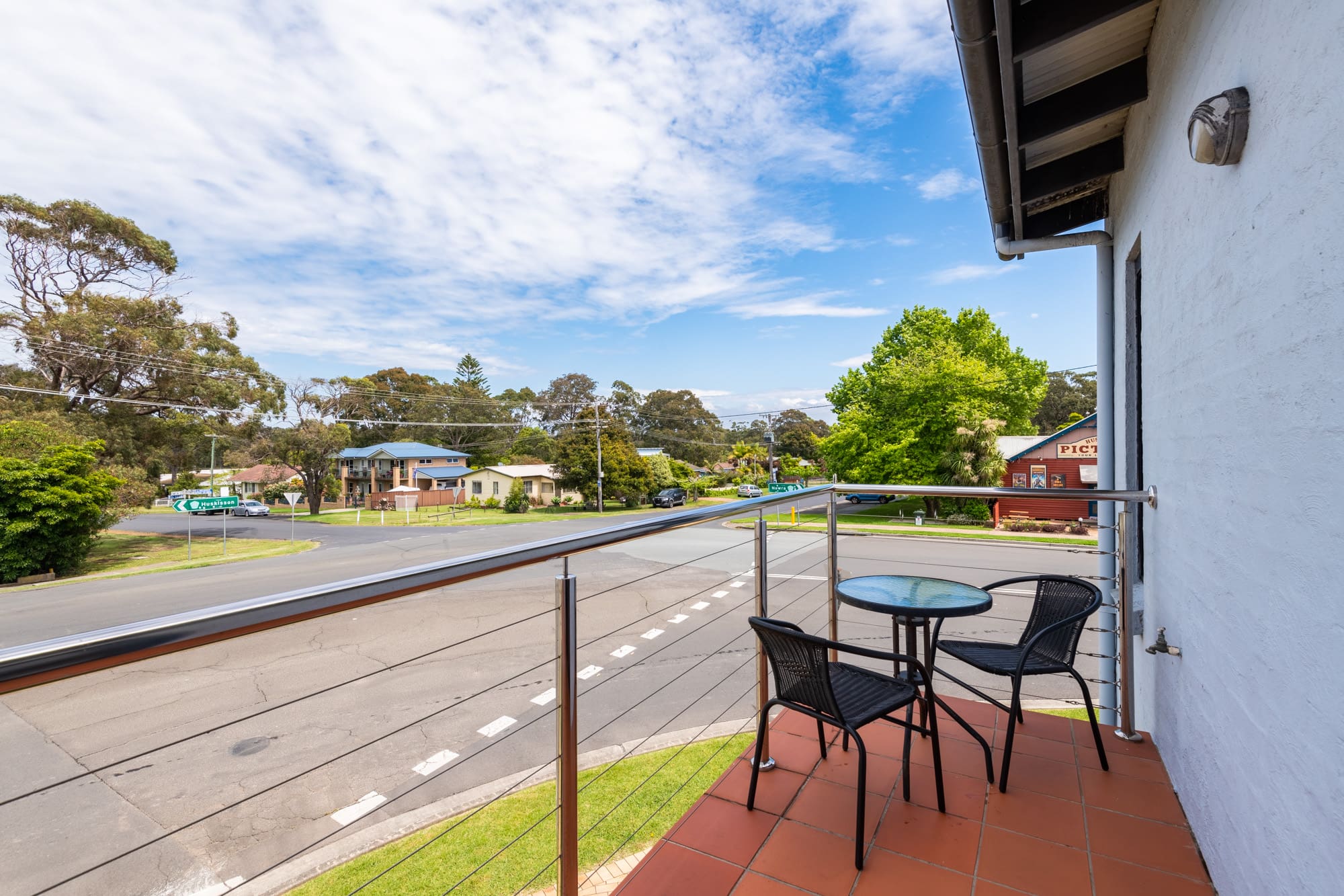 Nautilus Jervis Bay: balcony in Plantation Jervis Bay holiday apartment 