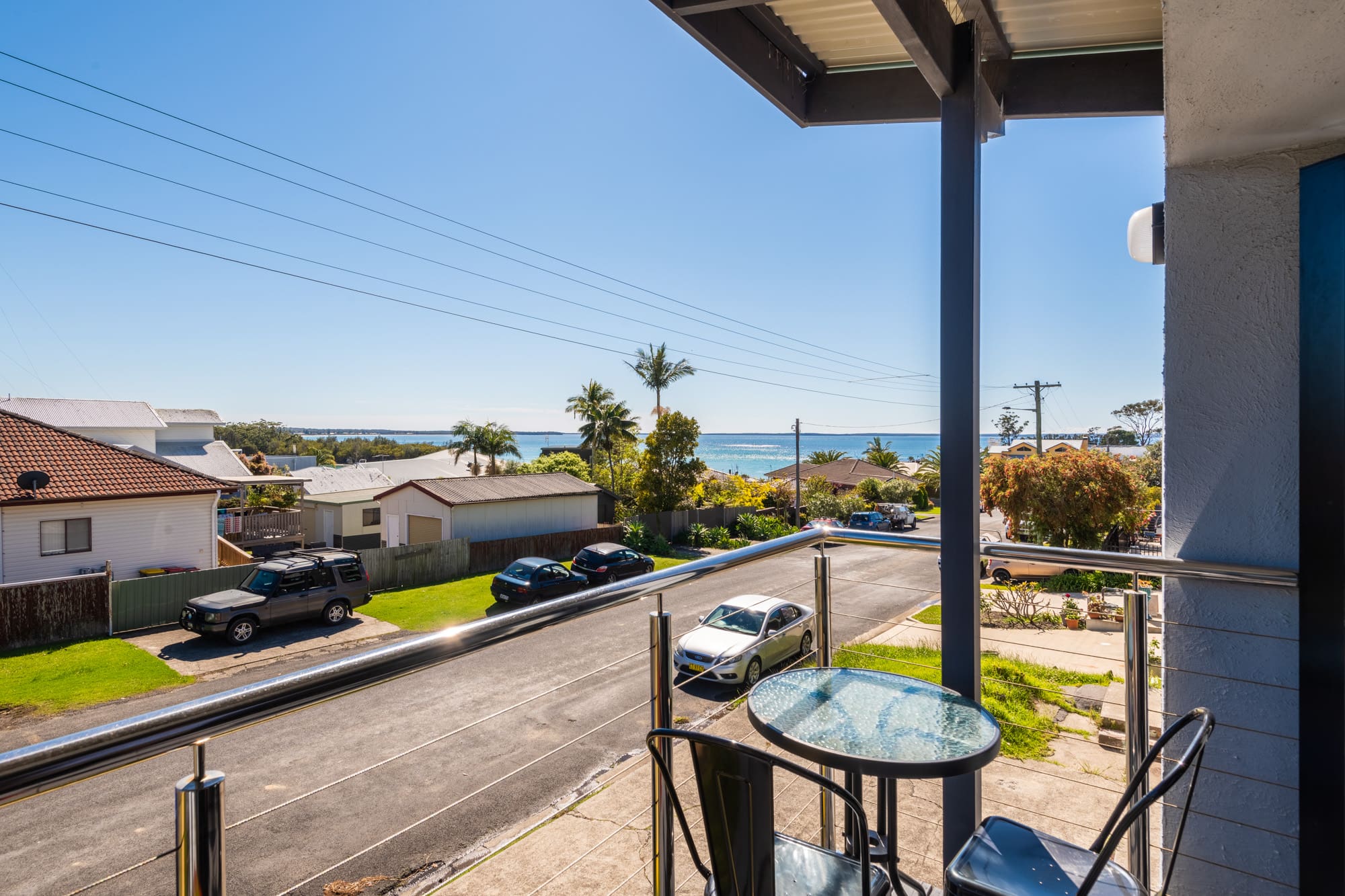 Nautilus Jervis Bay: Balcony View in Greenfields apartment Jervis Bay holiday rental 