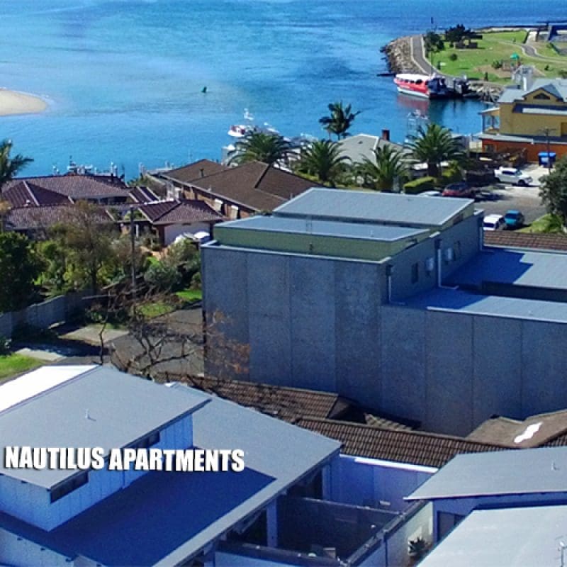 Nautilus Apartments Jervis Bay: exterior drone view of Nautilus Apartments