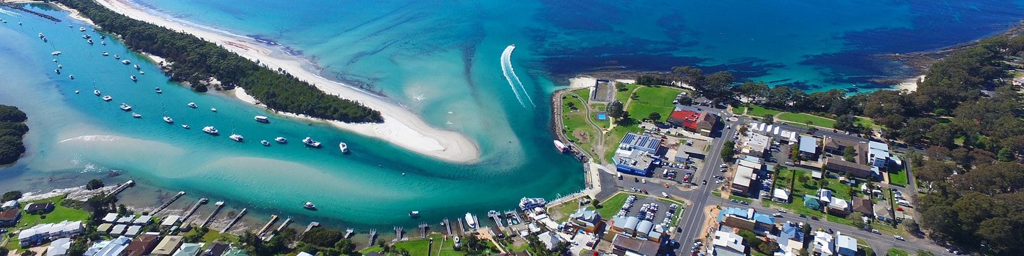 Nautilus Apartments Jervis Bay: Satelite view of huskisson